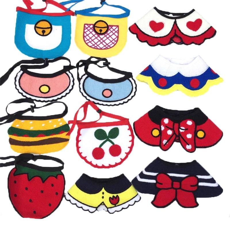 Korean Pet Dog Collar Saliva Towel Cat Dog Hand-Woven Pet Accessories Pet Triangle Scarf Bib