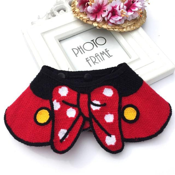 Korean Pet Dog Collar Saliva Towel Cat Dog Hand-Woven Pet Accessories Pet Triangle Scarf Bib