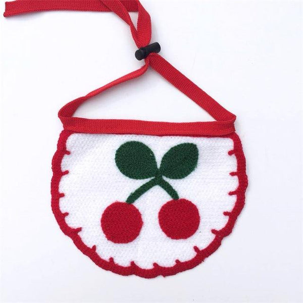 Korean Pet Dog Collar Saliva Towel Cat Dog Hand-Woven Pet Accessories Pet Triangle Scarf Bib