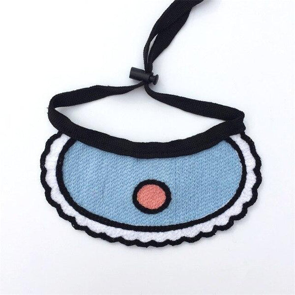 Korean Pet Dog Collar Saliva Towel Cat Dog Hand-Woven Pet Accessories Pet Triangle Scarf Bib