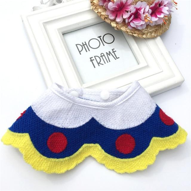 Korean Pet Dog Collar Saliva Towel Cat Dog Hand-Woven Pet Accessories Pet Triangle Scarf Bib