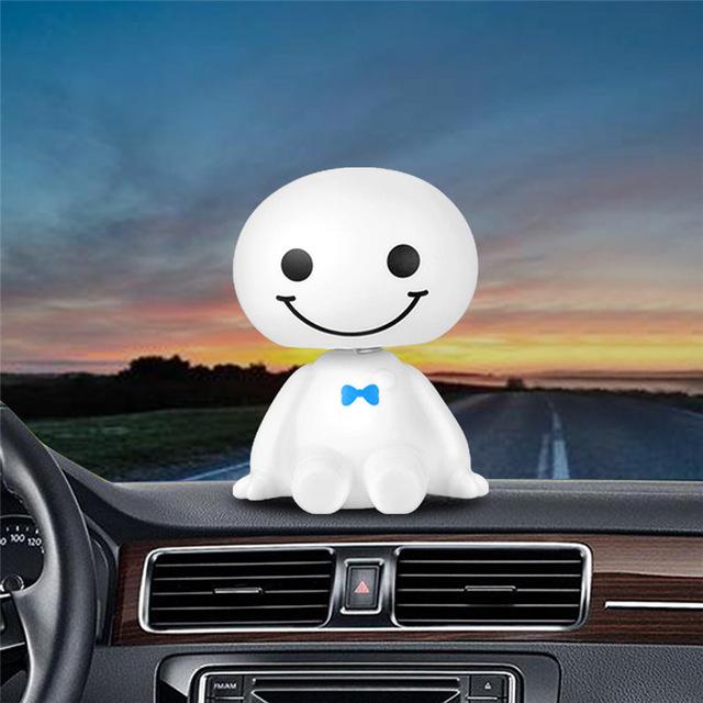 Car Ornaments Shaking Head Doll Style Decal Cute Figures Toy Auto Decoration Puppet Cartoon PVC Plastic Figure Ornament Gift
