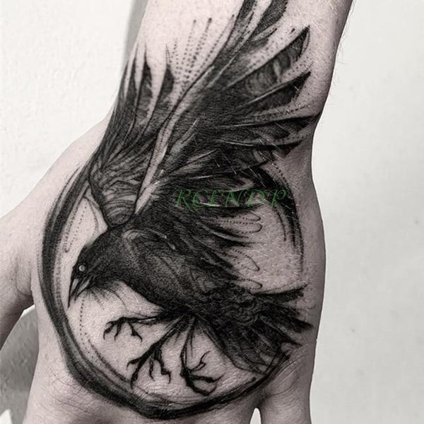Waterproof Temporary Tattoo Sticker Skull Head Fake Tatto Flash Tatoo back of hand foot tatouage for Girl Men Women
