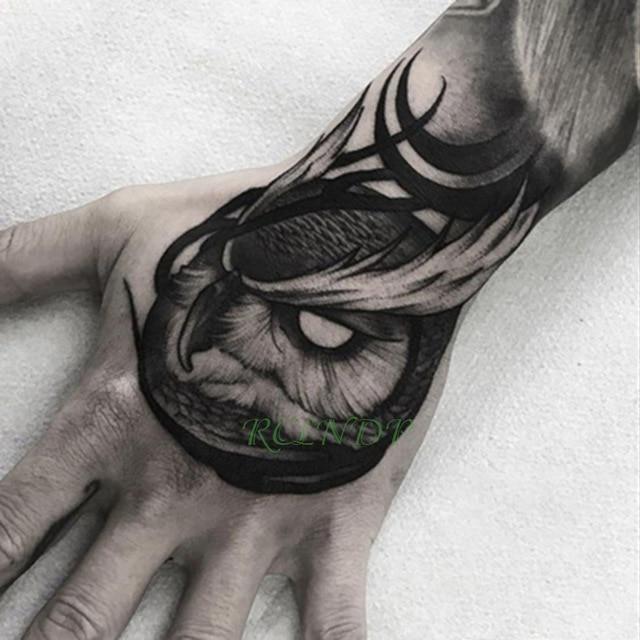 Waterproof Temporary Tattoo Sticker Skull Head Fake Tatto Flash Tatoo back of hand foot tatouage for Girl Men Women