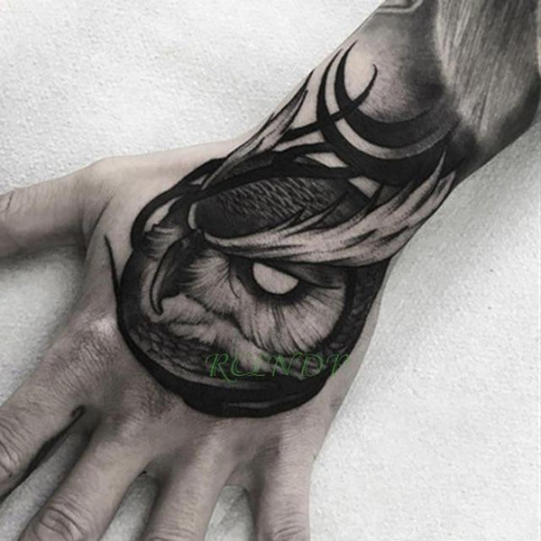 Waterproof Temporary Tattoo Sticker Skull Head Fake Tatto Flash Tatoo back of hand foot tatouage for Girl Men Women