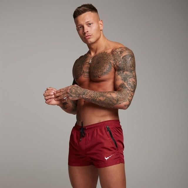 Men's swimming trunks Sexy Swimsuit Men Swim Trunks sunga Hot Briefs Boxer Surf Board Beach Shorts Underwear Bathing Shorts mayo