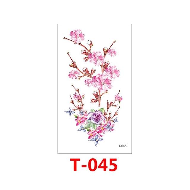 Hot 1 Piece Popular Temporary Tattoo Sticker Black Design Arm Fashion Body Art Waterproof Paper for Women Hand T-114