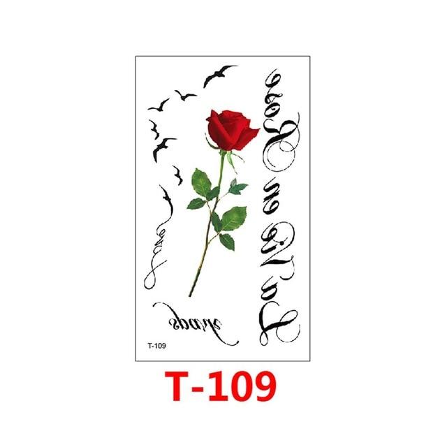 Hot 1 Piece Popular Temporary Tattoo Sticker Black Design Arm Fashion Body Art Waterproof Paper for Women Hand T-114