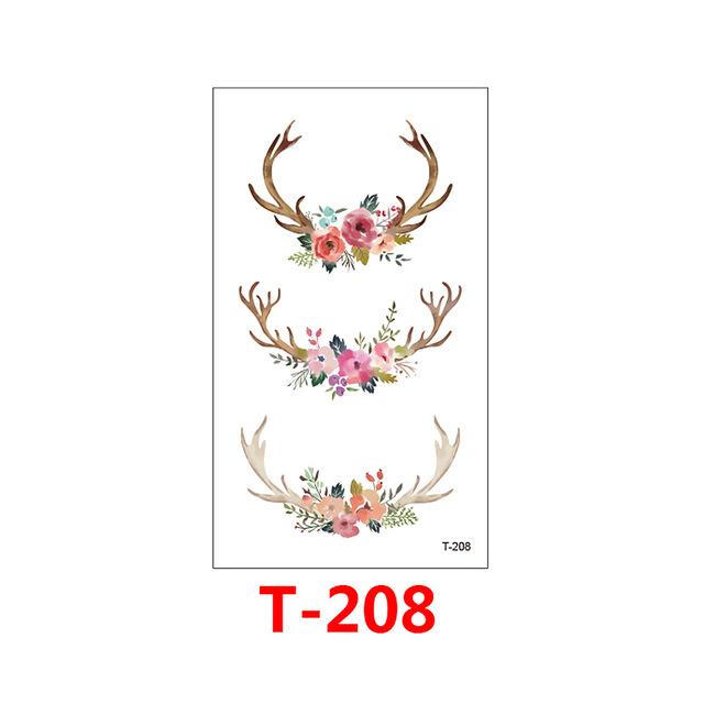 Hot 1 Piece Popular Temporary Tattoo Sticker Black Design Arm Fashion Body Art Waterproof Paper for Women Hand T-114