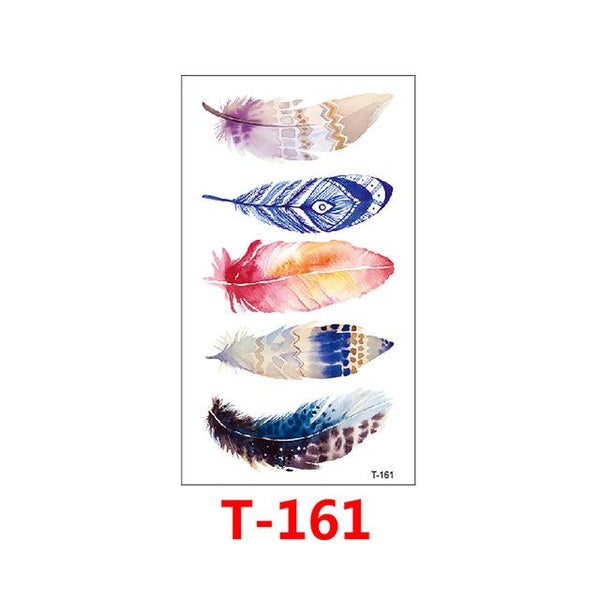 Hot 1 Piece Popular Temporary Tattoo Sticker Black Design Arm Fashion Body Art Waterproof Paper for Women Hand T-114