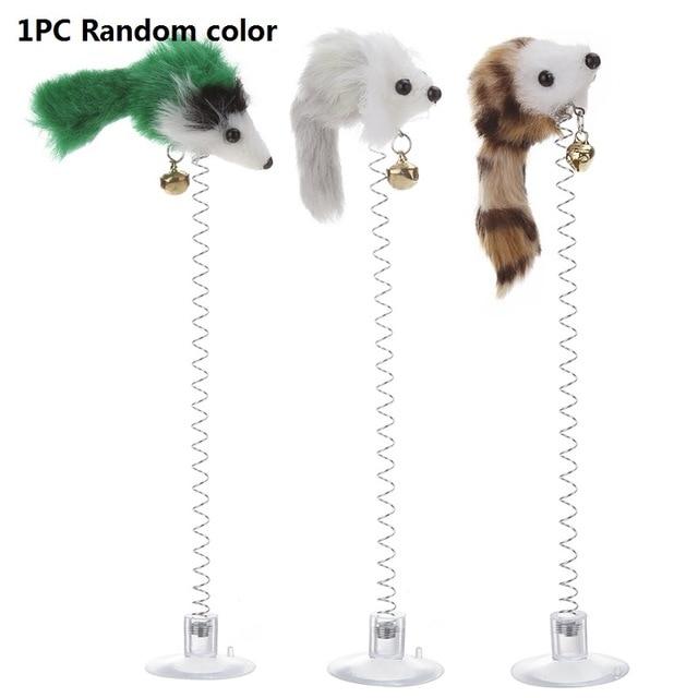 Cat Toys Lovely Ball Mouse Toys for Cats Feather Funny Playing Mice Mouse Toys Pet Animals Cute Plush Toy