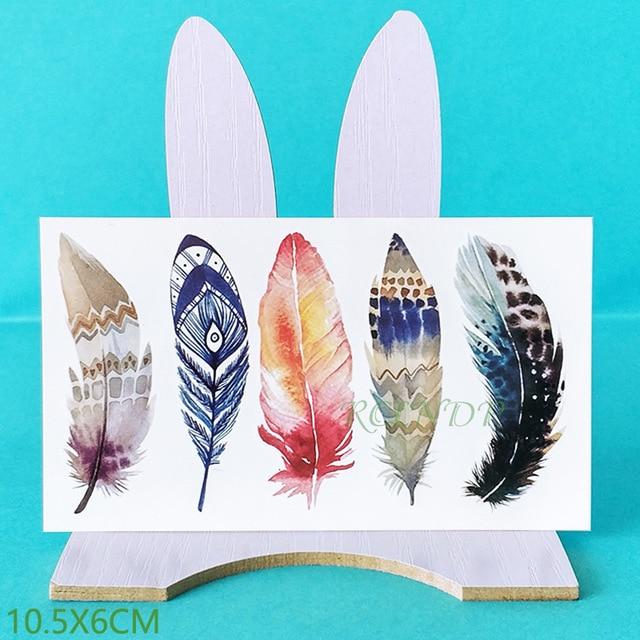 Waterproof Temporary Tattoo Sticker Feather fly bird Flash Tatoo Fake Tatto arm leg Wrist Foot hand shoulder For Girl Men Women