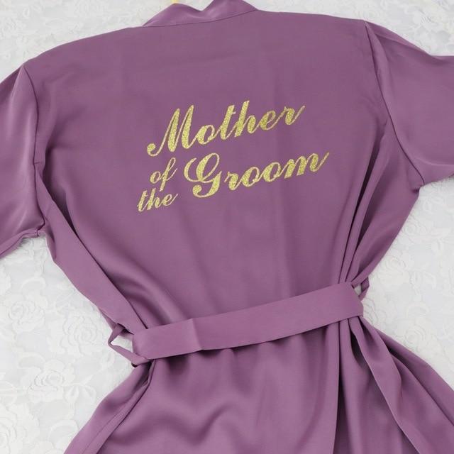 Lace Sleeve Sexy Women Nightwear Peignoir Mariage Wedding Kimono Chiffon Silk Female Bathrobes Bridemaid Robes Personalized Name