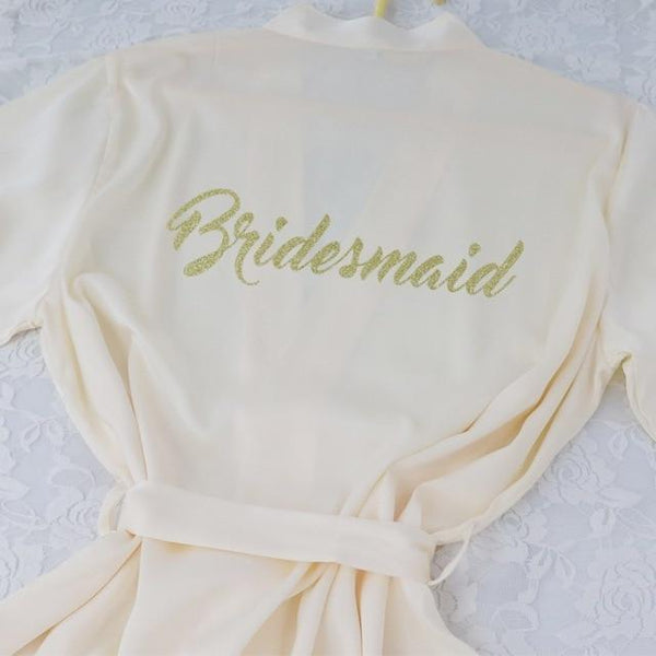 Lace Sleeve Sexy Women Nightwear Peignoir Mariage Wedding Kimono Chiffon Silk Female Bathrobes Bridemaid Robes Personalized Name