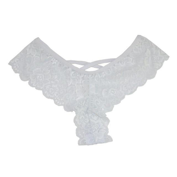 Sexy Women Lace Ultra-thin Mesh Clothing Temptation Teasing Low Waist Porno Erotic Underwear Thongs Adult Sex Shop H5