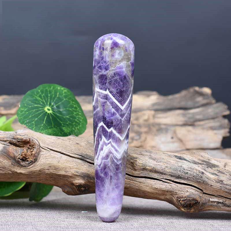Yoni Wand Natural Amethyst Jade Wand Healthcare Vaginal Muscle Stone Body Massage Tool For Women