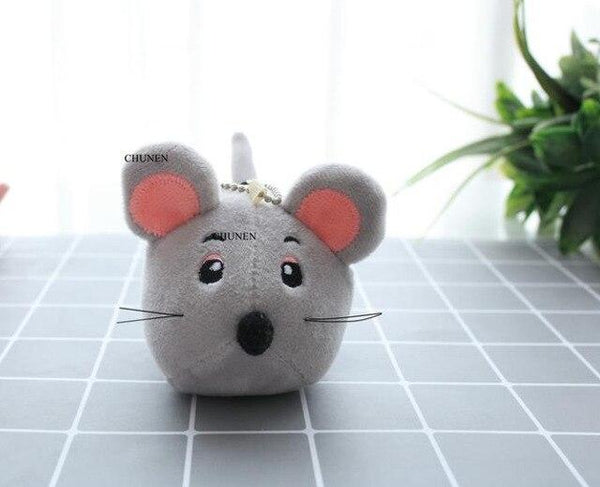 Mini Cute 9CM Approx. , Lovely Mini Mouse Toys , 4Colors , Stuffed Plush Animal Toy , key chain Dolls