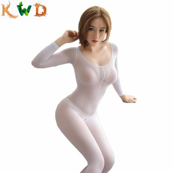 KWD 2019 Sexy Erotic Lingerie Dress Women Lenceria Sexy Mujer Sexi Babydoll Siamese Underwear Open pants Women Sexy Costumes