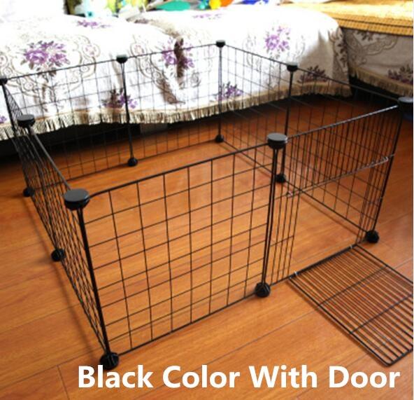 DIY Pet Fences Dog Cage Playpen Iron Net Cat Puppy Kennel House Animal Bird Rabbit Guinea Pig Playing Sleeping Room