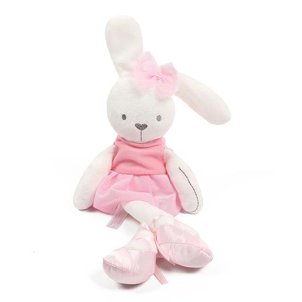 Soft Plush Rabbit Toys Infant Mobiles Rattles Children Bunny Sleeping Mate Baby Stuffed Plush Animal Toys Newborn Appeaze Doll