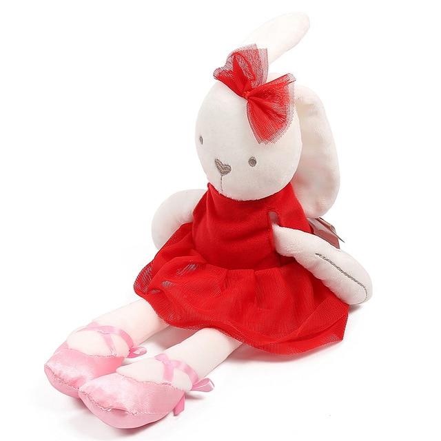Soft Plush Rabbit Toys Infant Mobiles Rattles Children Bunny Sleeping Mate Baby Stuffed Plush Animal Toys Newborn Appeaze Doll