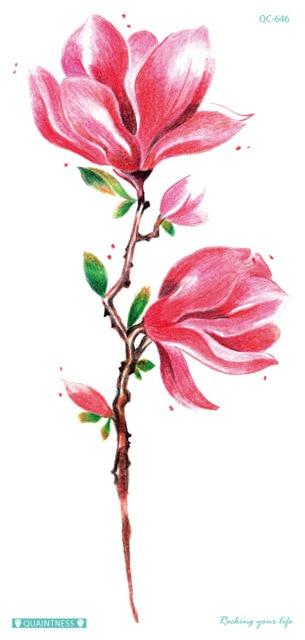 Latest 2019 fashional temporary tattoo designs with peony lotus peach peacock tatoo designs waterproof body art sticker women