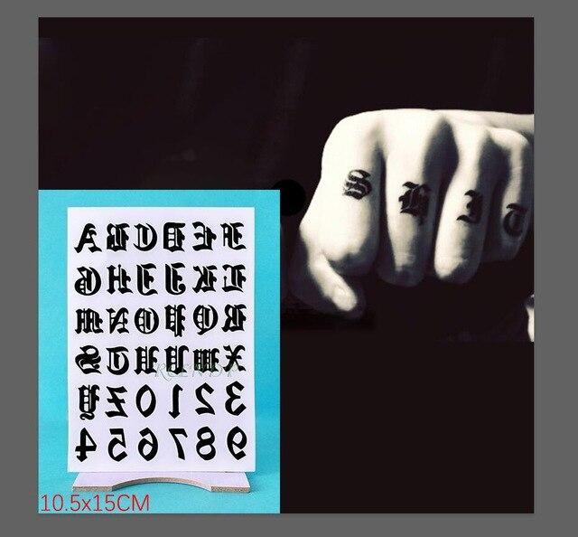 Waterproof Temporary tattoo sticker "keep calm" English letters words tatto stickers flash tatoo fake tattoos for men women