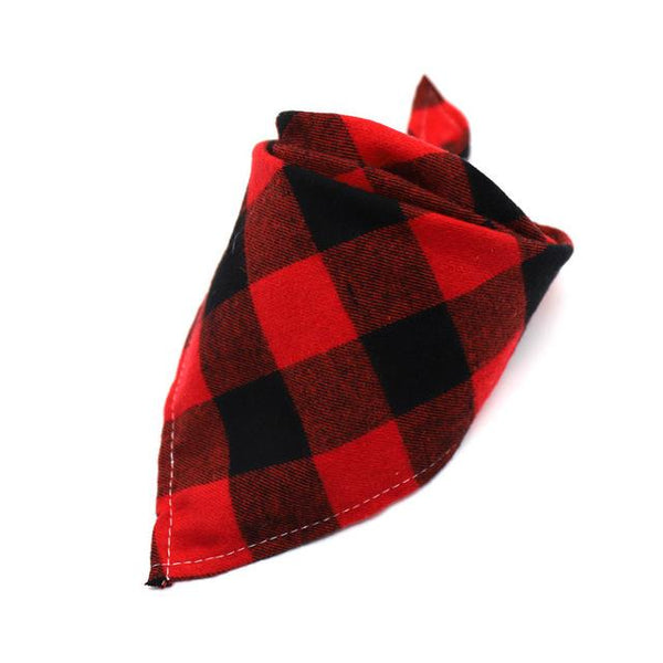 Dog Bandanas Dog Accessories Cotton Plaid Washable Pet Bandanas Scarf Bow ties Collar Cat Samll Middle Large Dog Accessories