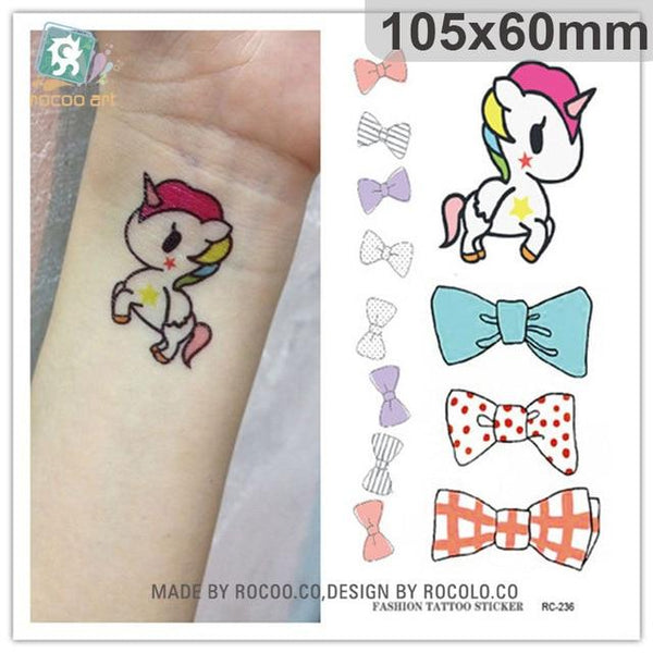 Water Transfer Tattoo cute cartoon dinosaur egg cat bird tattoo Waterproof Temporary fake Tattoo for man woman kid 10.5*6cm