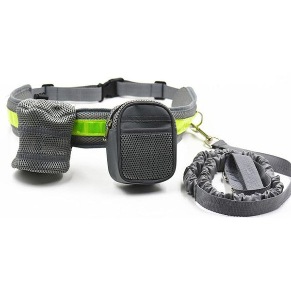 Pet Sports Kit Cat Dog Hands Free Nylon Elastic Dog Leash Lead Strap Rope Waist Belt For Walking Running Accesories Kits