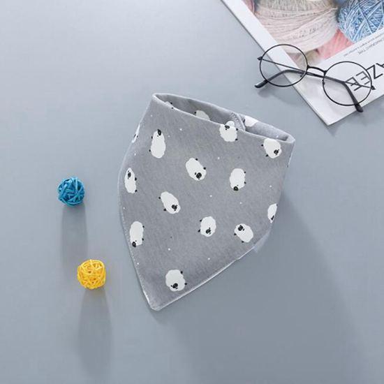 Dog Bandana Scarf Pet Dog Cat Tie Dog Accessories Sheep White Bear Cloud Pattern Can Wash Water Bib Dog Tie