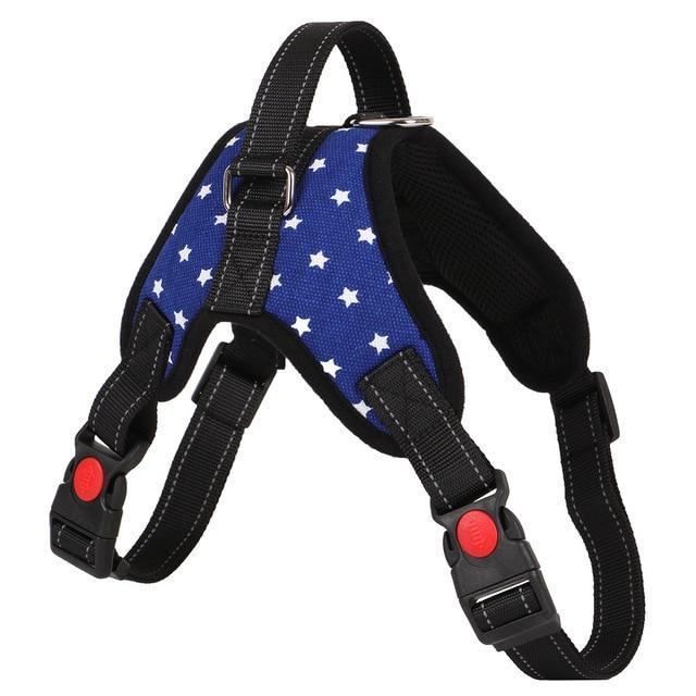 Dog Pet Harness Adjustable Walking Lead Leash Set Reflective Puppy Vest Harness Collar for Big Small Dog Cat Bulldog Husky Hound