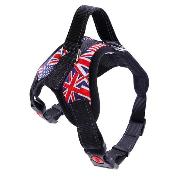 Dog Pet Harness Adjustable Walking Lead Leash Set Reflective Puppy Vest Harness Collar for Big Small Dog Cat Bulldog Husky Hound