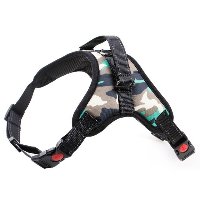 Dog Pet Harness Adjustable Walking Lead Leash Set Reflective Puppy Vest Harness Collar for Big Small Dog Cat Bulldog Husky Hound