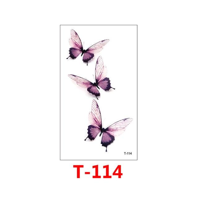 T-049 Multiple patte small pattern cool temporary tattoo sticker female simple line pattern body art new design fake male tattoo