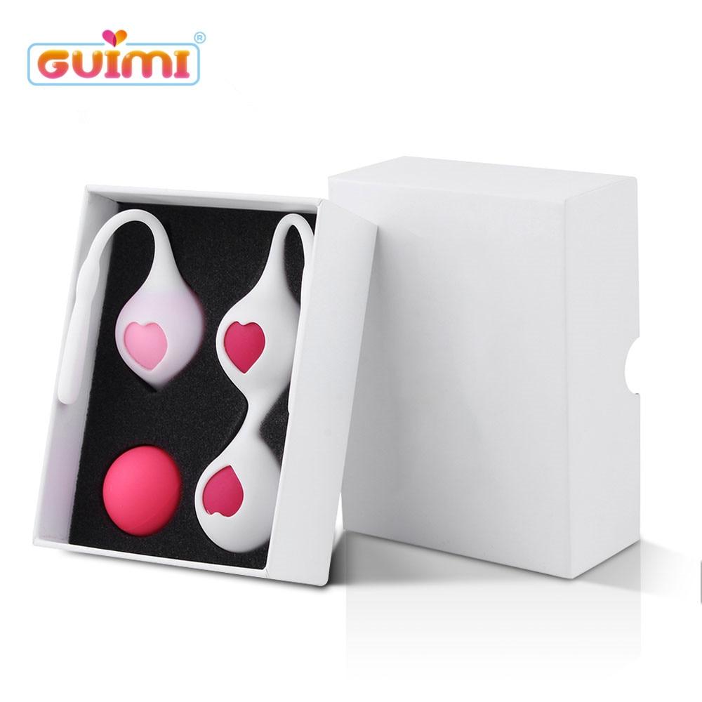 GUIMI Kegel Trainer Vaginal Balls for Women Pussy Massage Vagina Exercise Geisha Ben Wa Ball Erotic Toys Sex Product for Adult