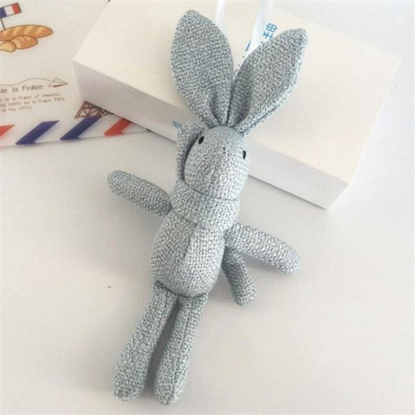 NEW Rabbit Plush , Animal Stuffed Dress Rabbit Key chain TOY, Kid's Party Plush TOY , Bouquet Plush Dolls