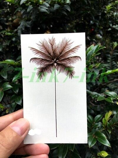 Waterproof Temporary Tattoo Sticker black Clover Maple leaf tattoo flash tatoo fake Water Transfer tatto for Woman Man