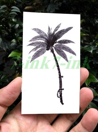 Waterproof Temporary Tattoo Sticker black Clover Maple leaf tattoo flash tatoo fake Water Transfer tatto for Woman Man