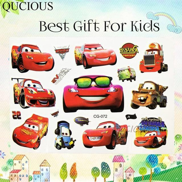 Cartoon Water Transfermation Temporary Children Tattoo Paper For Boy Kids Ninja Turtle Avengers Tatoo Flash Fake Tattoo Stickers