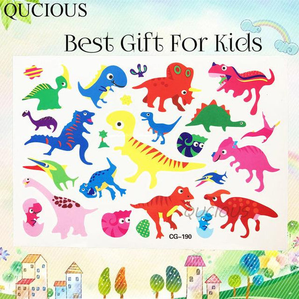 QUCIOUS Disposable Cartoon Super Wings Tattoos Temporary For Boys Kids Body Art Tatoo Sticker Flash Racing Cars DIY Tattoo Plane