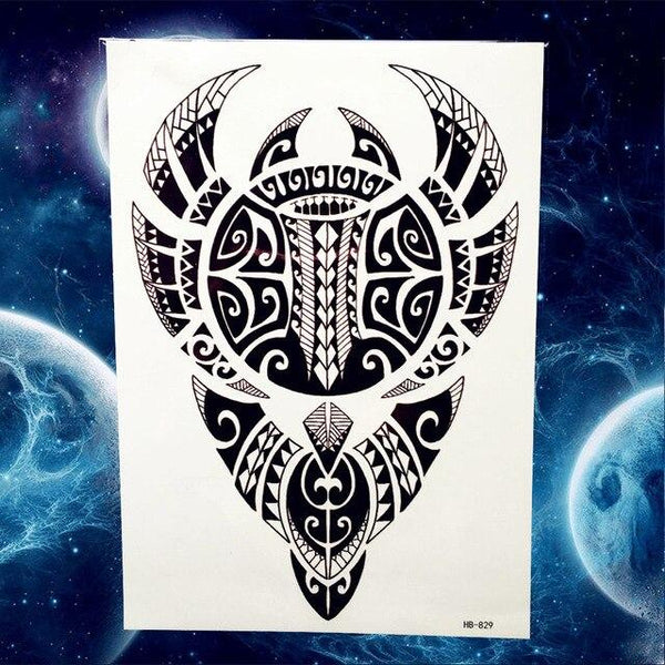 YURAN Black Tulip Totem Tattoos Stickers Women Body Waist Arm Art Bracelet Tattoos Temporary Girls Butterfly Tatoos Rose Chains