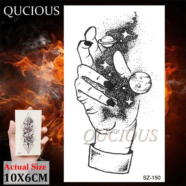 DIY Forest Design Waterproof Fake Temporary Tattoo of Wolf Sexy Women Body Art Arm Tattoos Paper For Men Boys Girls Tatoo Cover