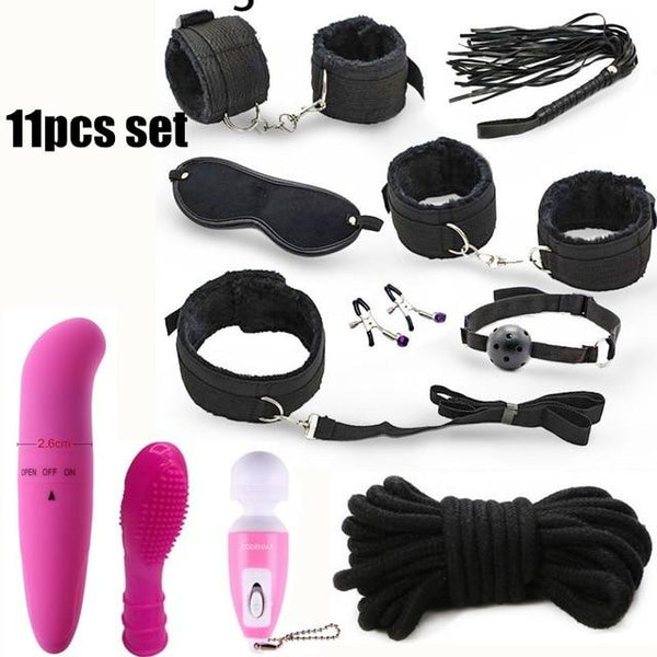 14pcs set bdsm Anal Vagina Vibrators for Women Dildo Vibrator Sex Bondage Fetish Kit Restraints Erotic Toys for Adults Couples S