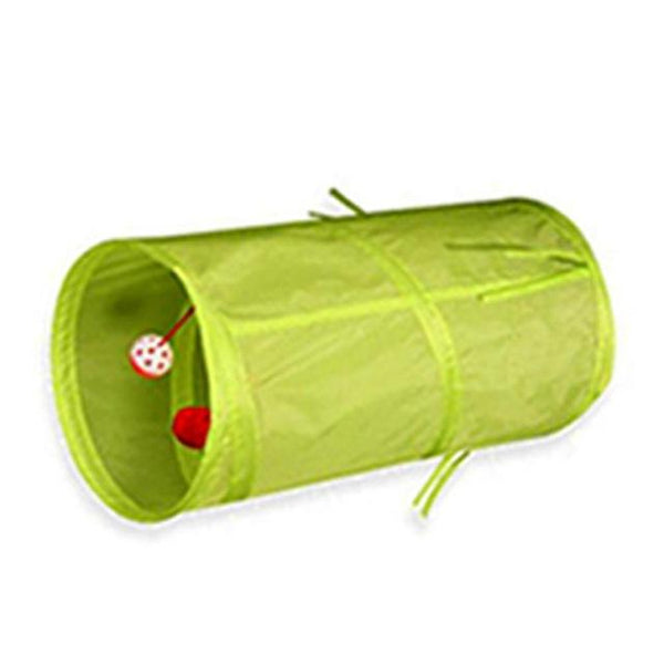 10 Color Funny Pet Tunnel Cat Play Rainbown Tunnel Brown Foldable 2 Holes Cat Tunnel Kitten Toy Bulk Toys Rabbit Tunnel Cat Cave