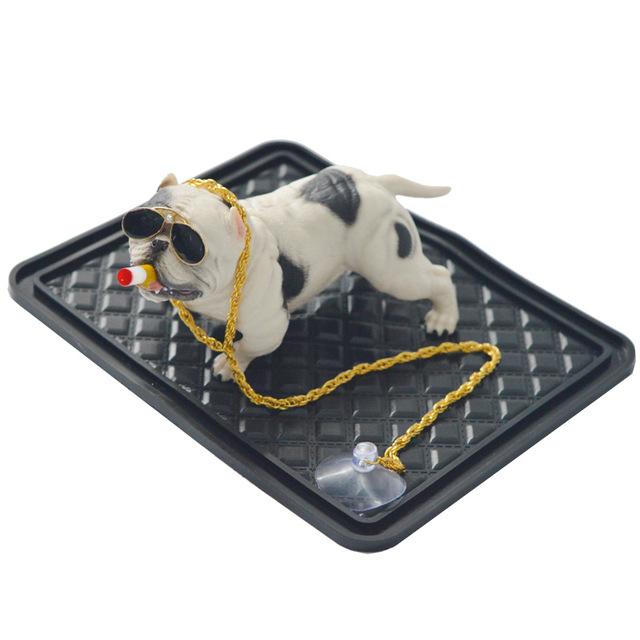 Car Decoration Dog Ornaments Resin Bully Dog Doll Auto Interior Accessories Cute Vivid Model Dog in the Car
