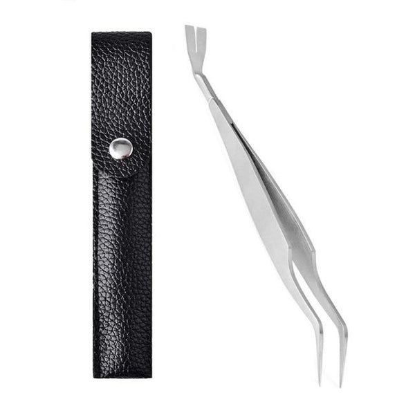2 In 1 Stainless Steel Pet Flea Treatment Tick Removal Tick Tweezers Professional Quick Tick Removal Tool for Cat Dog People