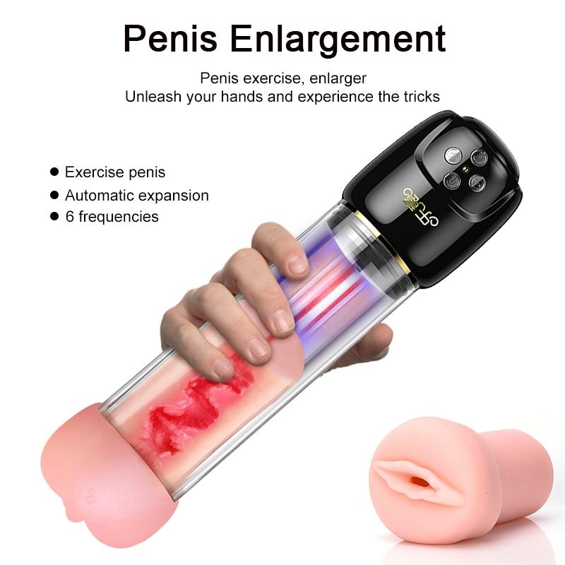 2019 Automatic Penis Enlargement Vibrator for Men Electric Penis Pump,Male Penile Erection Training,Penis Extend Sex Toys Shop