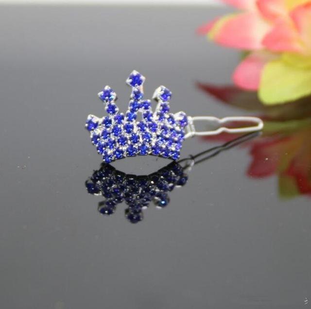 Rhinestone Crown Hairpin Child Hair Accessories Girl Headwear Pet Dog Accessories