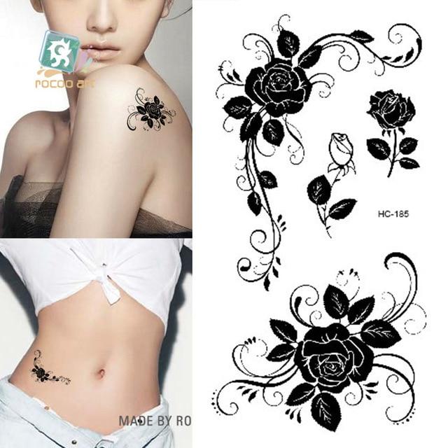 MB Classic Black Tatoo Cat Bird Fake Tattoo Tatuajes Hand Tatouage Body Waterproof Temporary Tattoo Sticker Small Taty